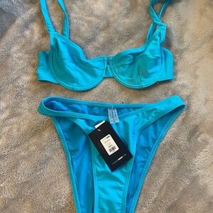 Fashion Nova Malibu Weekends Underwire 2 Piece Bikini S